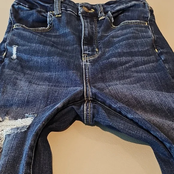 American Eagle Next Level Stretch Size 2 High Rise Distressed Style Jeggings - Picture 5 of 8